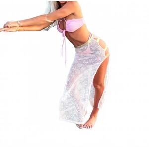 NEW BELLE D'AMOUR the tahiti skirt cover-up in pink